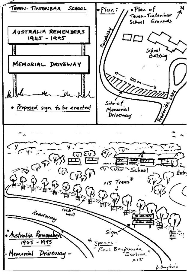 Teven-Tintenbar Public School Australia Remembers Memorial Driveway photo 1