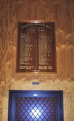 Thornton Second World War Honour Roll photo 1