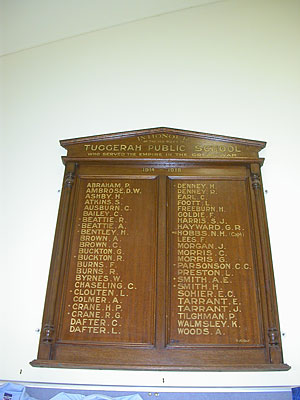 Tuggerah Public School Great War Honour Roll photo 1