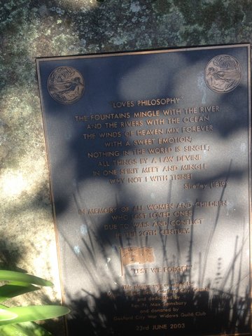 War Widows Memorial Plaque photo 1
