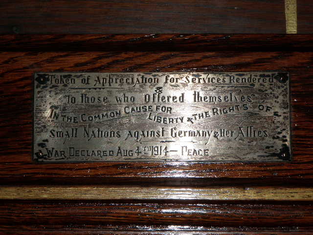 Weston Methodist Church First World War Roll of Honor photo 1