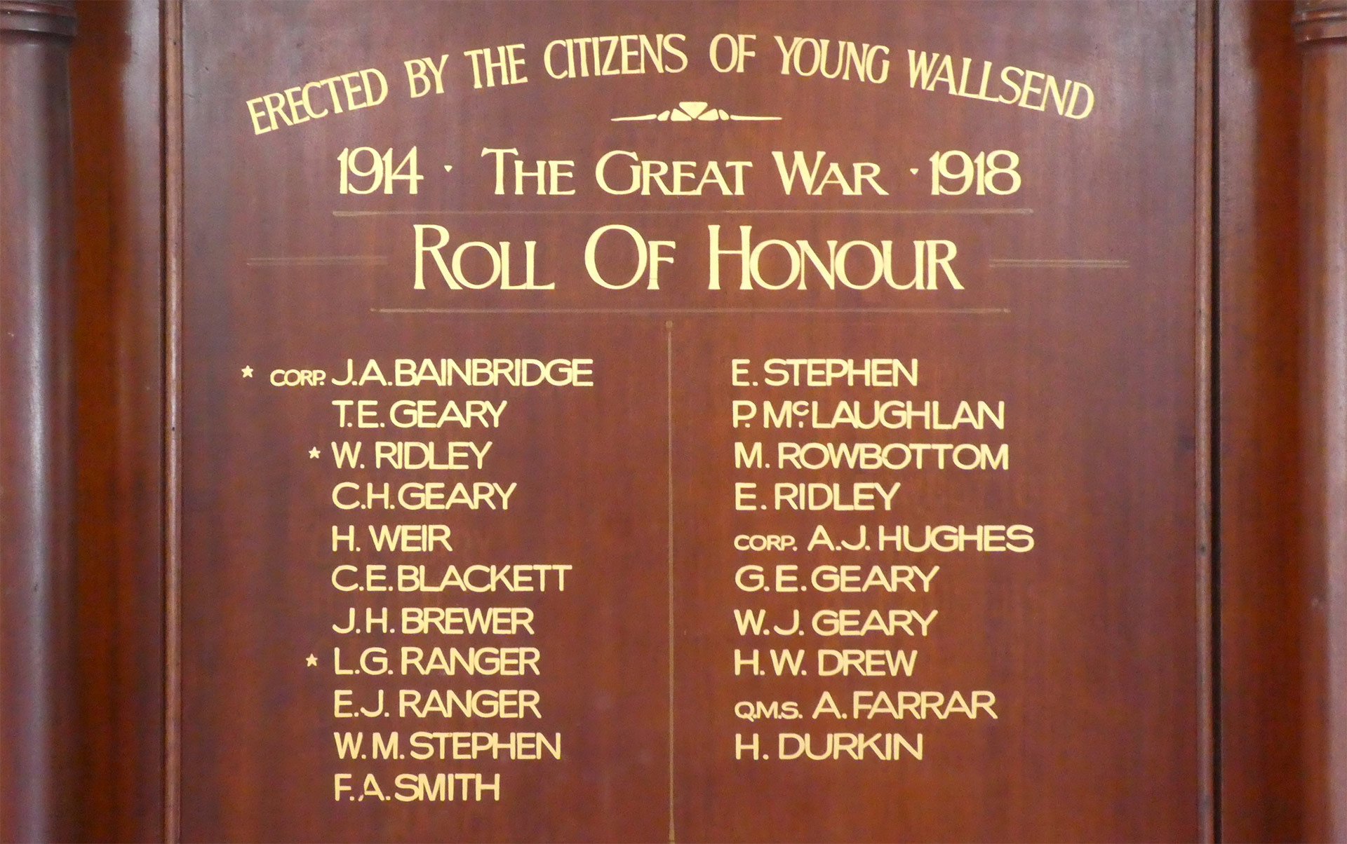 Young Wallsend Great War Roll of Honour photo 1